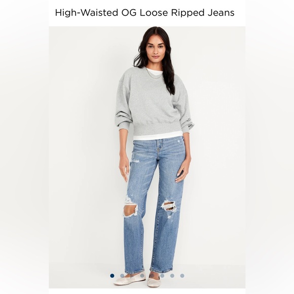 Old Navy OG High-Wasited Loose Jeans - Picture 1 of 5